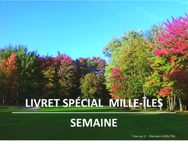Image de LIVRET SPÉCIAL MILLE-ÎLES - SEMAINE - APRÈS 13H